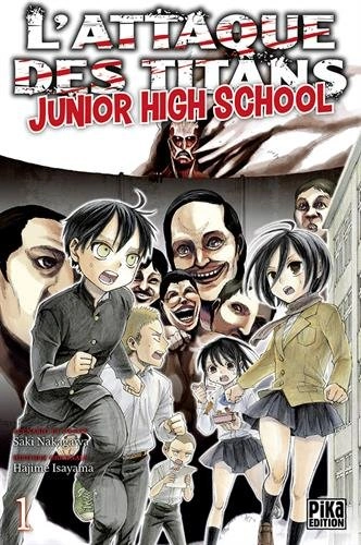 Couverture de L'Attaque des Titans - Junior High-school