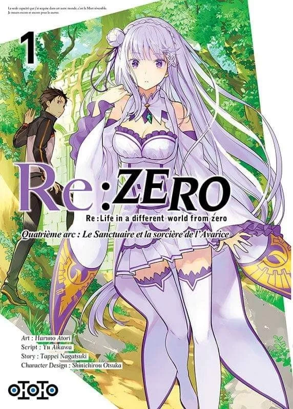 Couverture de Re:Zero – Quatrième arc - Le Sanctuaire et la Sorcière de l'Avarice